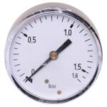 ABS Manometer: ABS, 1/4 inch, Rear, Dia: 63, 0/1,6bar. - Image 2