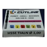 GISS Drill HSSE Din 338N Tialn 1.0mm 862113 - Image 2