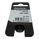 PHANTOM 11.600.0200B HM-tip Carbide Tipped Drill Bit - 2.0mm DIN 338N - Image 2