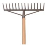 STREUDING Hark tuin 14-tands recht met steel - Image 4