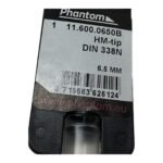 PHANTOM 11.600.0650B HM-tip Carbide Tipped Drill Bit - 6.5mm DIN 338N - Image 2